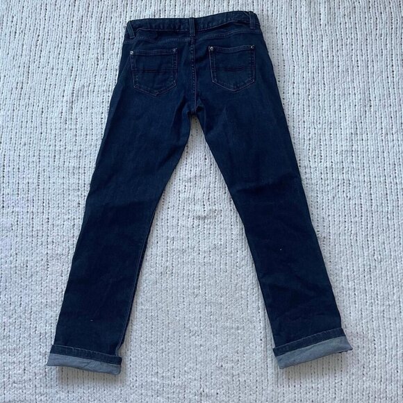 Patagonia Women's Cuffed Dark Wash Straight Jeans - Size 30 - Picture 2 of 5